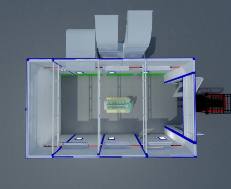 Камера покрасочная SPK GROUP для автопогрузчиков