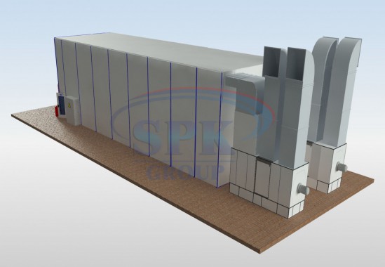Покрасочно-сушильная камера для грузовиков SPK-17.5.6 Камера покраски SPK GROUP для грузовиков