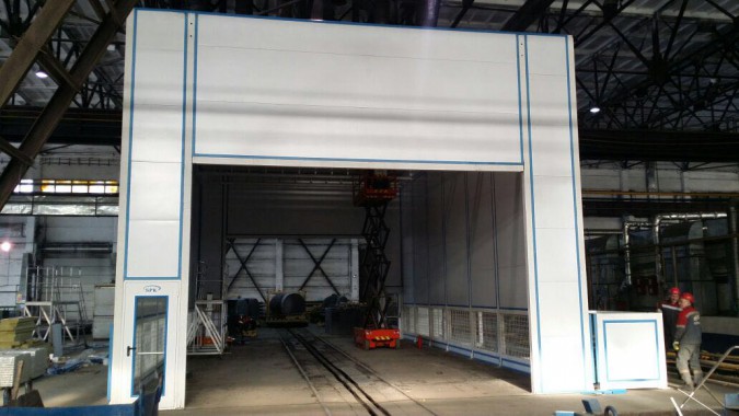 Покрасочно-сушильная камера для трубопроводов SPK-15.8.6, г. Челябинск