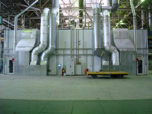 Проходная покрасочно-сушильная камера для грузовых автомобилей  SPK-18.5.5, г. Миасс Проходная покрасочно-сушильная камера для грузовых автомобилей  SPK-18.5.5, г. Миасс