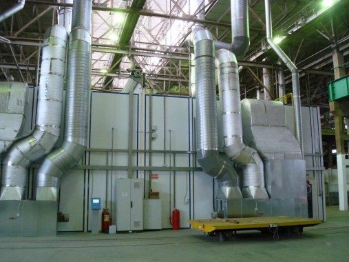 Проходная покрасочно-сушильная камера для грузовых автомобилей  SPK-18.5.5, г. Миасс Проходная покрасочно-сушильная камера для грузовых автомобилей  SPK-18.5.5, г. Миасс