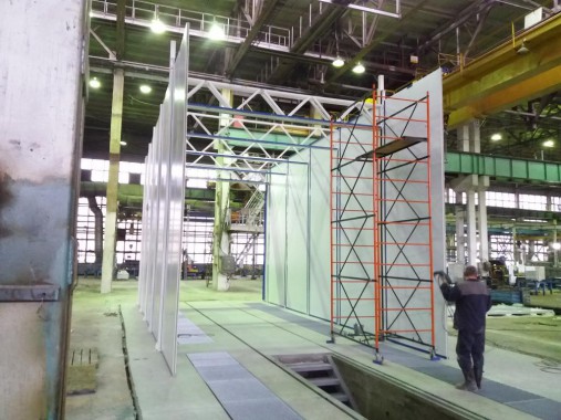 Проходная покрасочно-сушильная камера для грузовых автомобилей  SPK-18.5.5, г. Миасс Проходная покрасочно-сушильная камера для грузовых автомобилей  SPK-18.5.5, г. Миасс