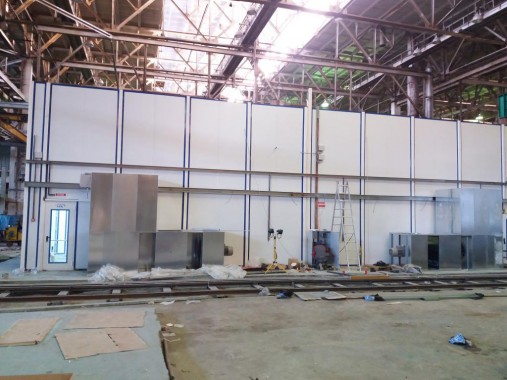 Проходная покрасочно-сушильная камера для грузовых автомобилей  SPK-18.5.5, г. Миасс Проходная покрасочно-сушильная камера для грузовых автомобилей  SPK-18.5.5, г. Миасс