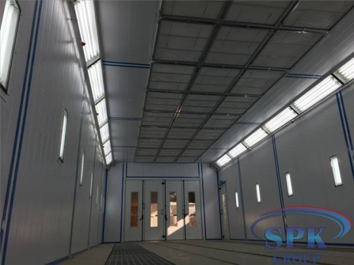 Строительство каркаса окрасочно-сушильной камеры для окраски металлоконструкций и ферм SPK 15.4.6, г. Астана (Казахстан)