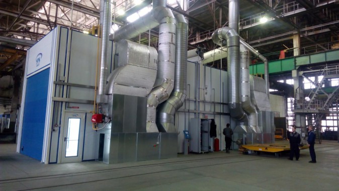 Проходная покрасочно-сушильная камера для грузовых автомобилей  SPK-18.5.5, г. Миасс Проходная покрасочно-сушильная камера для грузовых автомобилей  SPK-18.5.5, г. Миасс