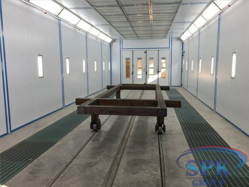 Строительство каркаса окрасочно-сушильной камеры для окраски металлоконструкций и ферм SPK 15.4.6, г. Астана (Казахстан)