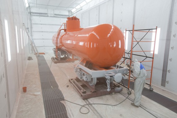 Окрасочно-сушильная камера для локомотивов SPK GROUP 