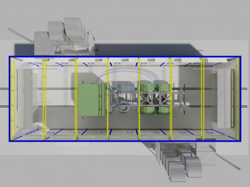 Окрасочно-сушильная камера для военной техники SPK-14.7.5 Окрасочная камера SPK GROUP для военной техники