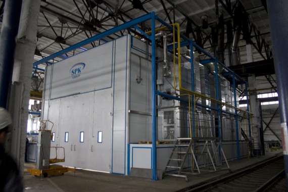 Покрасочно-сушильная камера для трубопроводов SPK-15.8.6, г. Челябинск