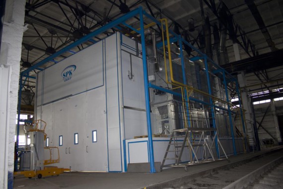 Покрасочно-сушильная камера для трубопроводов SPK-15.8.6, г. Челябинск