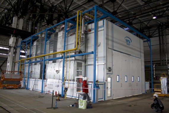 Покрасочно-сушильная камера для трубопроводов SPK-15.8.6, г. Челябинск