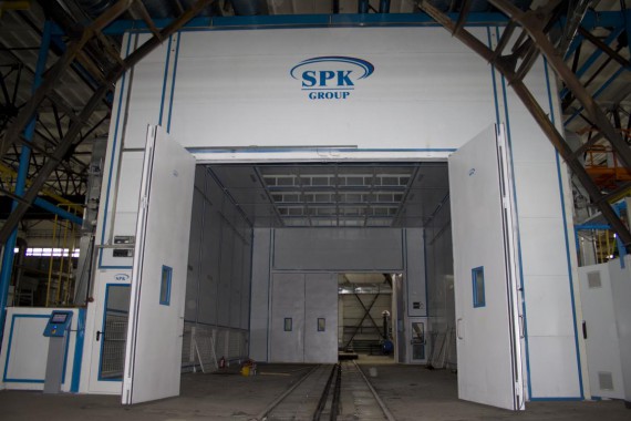 Покрасочно-сушильная камера для трубопроводов SPK-15.8.6, г. Челябинск