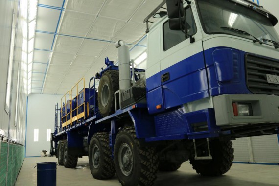 Покрасочно-сушильная камера для колесной буровой техники SPK-24.7.6