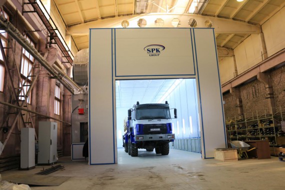 Покрасочно-сушильная камера для колесной буровой техники SPK-24.7.6