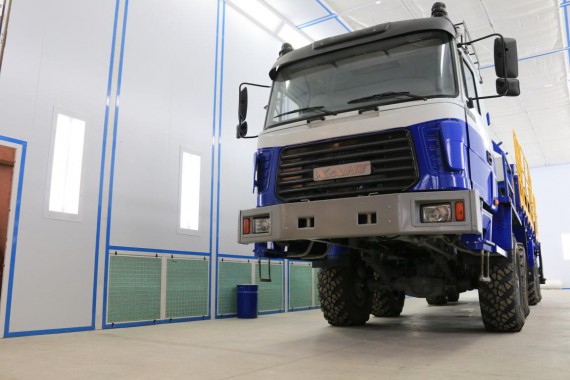 Покрасочно-сушильная камера для колесной буровой техники SPK-24.7.6