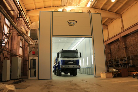 Покрасочно-сушильная камера для колесной буровой техники SPK-24.7.6