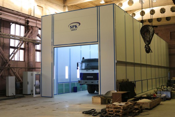 Покрасочно-сушильная камера для колесной буровой техники SPK-24.7.6