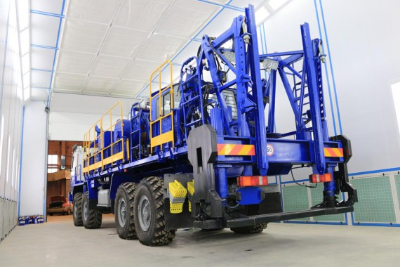 Покрасочно-сушильная камера для колесной буровой техники SPK-24.7.6