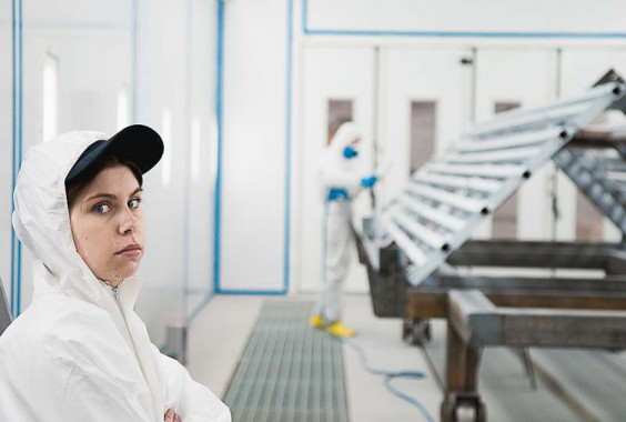 Покраска в окрасочно-сушильной камере для окраски металлоконструкций и ферм SPK 15.4.6, г. Астана (Казахстан) 