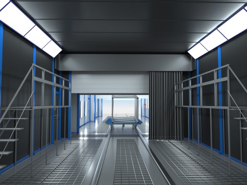 Комплекс подготовки поверхности, окраски и сушки проходного типа SPK-29.6.4 Комплекс подготовки поверхности, окраски и сушки проходного типа SPK GROUP