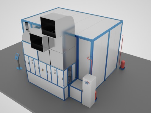 Окрасочно-сушильная камера тупикового типа SPK-6.4.4 ОСК для грузовиков от SPK GROUP