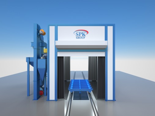 Дробеструйная камера проходного типа SPK-6.4.4 SPK GROUP