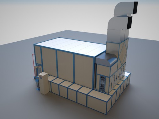 Окрасочно-сушильная камера тупикового типа SPK-7.4.3   Тупиковая камера окраски SPK GROUP