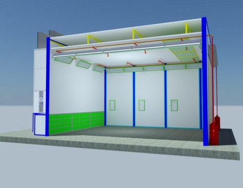 Окрасочно-сушильная камера тупикового типа SPK GROUP