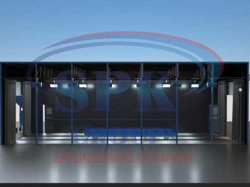 Дробеструйная камера проходного типа SPK-14.5.4 Дробеструйная камера проходного типа SPK-14.5.4 SPK GROUP