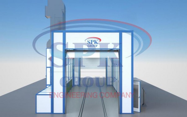 Окрасочно-сушильная камера проходного типа SPK GROUP