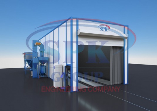 Дробеструйная камера проходного типа SPK-16.6.5 Дробеструйная камера проходного типа SPK-16.6.5 SPK GROUP