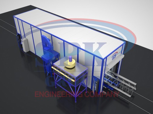 Дробеструйная камера проходного типа SPK-15.4.4 Дробеструйная камера проходного типа SPK-15.4.4 SPK GROUP