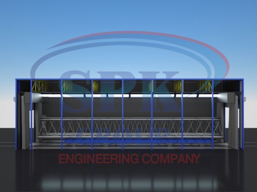 Дробеструйная камера проходного типа SPK-15.4.4 Дробеструйная камера проходного типа SPK-15.4.4 SPK GROUP
