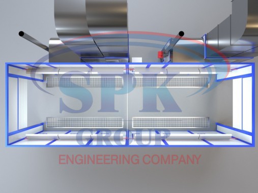 Окрасочно-сушильная двухсекционная камера проходного типа SPK 12.4.3 Окрасочно-сушильная двухсекционная камера проходного типа SPK GROUP