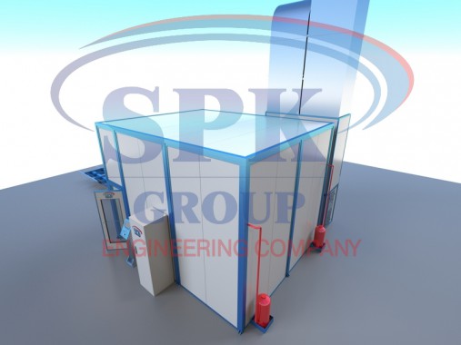 Окрасочно-сушильная камера проходного типа SPK-4.5х4.5х3   Окрасочно-сушильная камера проходного типа SPK GROUP