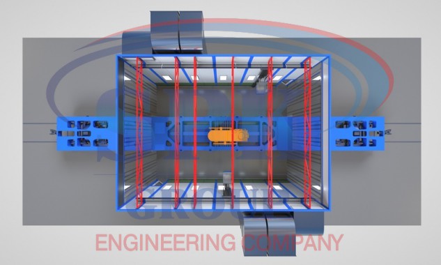 Окрасочно-сушильная камера проходного типа SPK GROUP