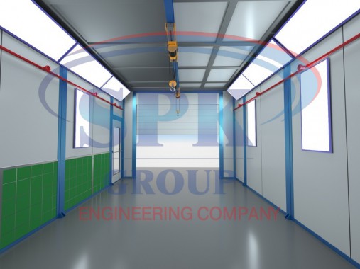 Окрасочно-сушильная камера проходного типа SPK-5.3.3  Окрасочно-сушильная камера проходного типа SPK GROUP