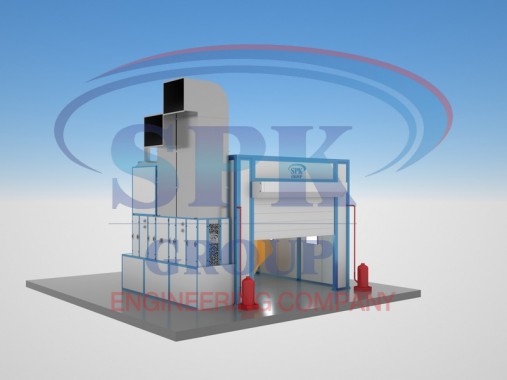 Окрасочно-сушильная камера проходного типа SPK-5.3.3  Окрасочно-сушильная камера проходного типа SPK GROUP