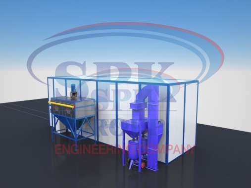 Дробеструйная камера проходного типа SPK-13.4.4 Дробеструйная камера проходного типа SPK-13.4.4 SPK GROUP