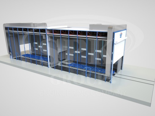 Дробеструйная камера проходного типа SPK - D - 30.8.8 SPK GROUP