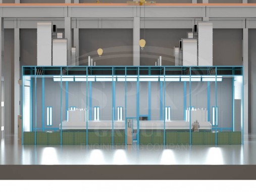 Открытая зона окраски SPK-Z 18.7,5. Комплекс подготовки и окраски поверхности SPK GROUP