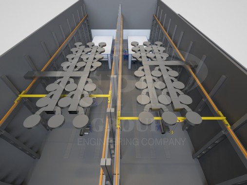 Открытая зона окраски SPK-Z 18.7,5. Комплекс подготовки и окраски поверхности SPK GROUP