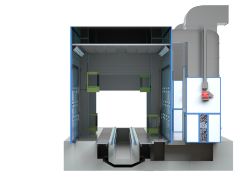 Окрасочно-сушильная камера проходного типа SРК - 36.6.7 Камера окраски SPK GROUP для жд