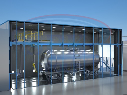 Комплекс для окраски и сушки железнодорожной техники SPK GROUP 