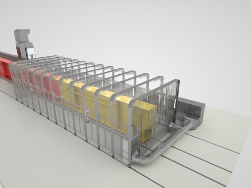 Складная окрасочно-сушильная камера проходного типа SРК - 18.7.7 Складная окрасочно-сушильная камера проходного типа SPK GROUP