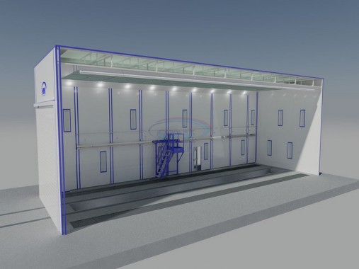 Покрасочно-сушильная камера для цистерн SPK-18.6.6 Оборудование SPK GROUP для окраски цистерн