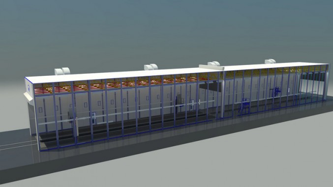 Комплекс подготовки и окраски поверхности проходного типа SPK-60.8.7 Комплекс оборудования SPK GROUP для жд техники