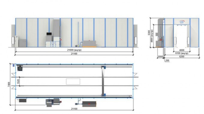 Камера дождевания тупикового типа SPK - R 21.6.5 Камера дождевания тупикового типа SPK GROUP