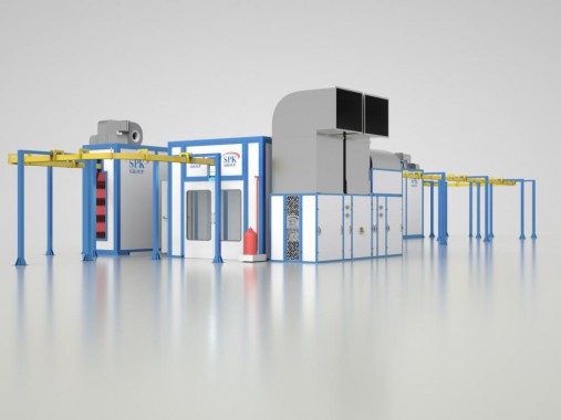 Линия для окраски и сушки деталей вертолётов SPK GROUP