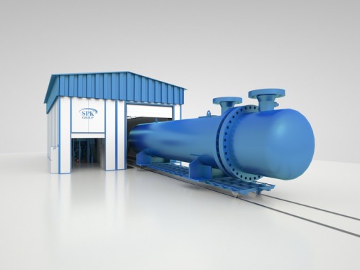 Дробеструйная камера уличной установки SPK GROUP